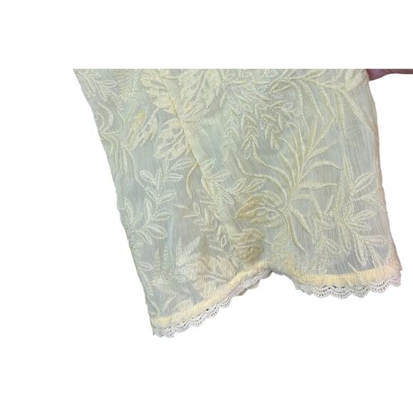 Revolve Women's Tularosa Robin Wrap Dress Bell Sleeves in Lemon Drop sz M NWOT - Picture 6 of 9